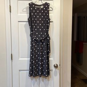 Anne Klein midi dress, soft belted tie waist belt. Comfortable material, soft!